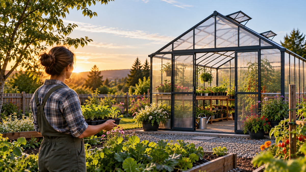 Considering whether to get a backyard greenhouse.