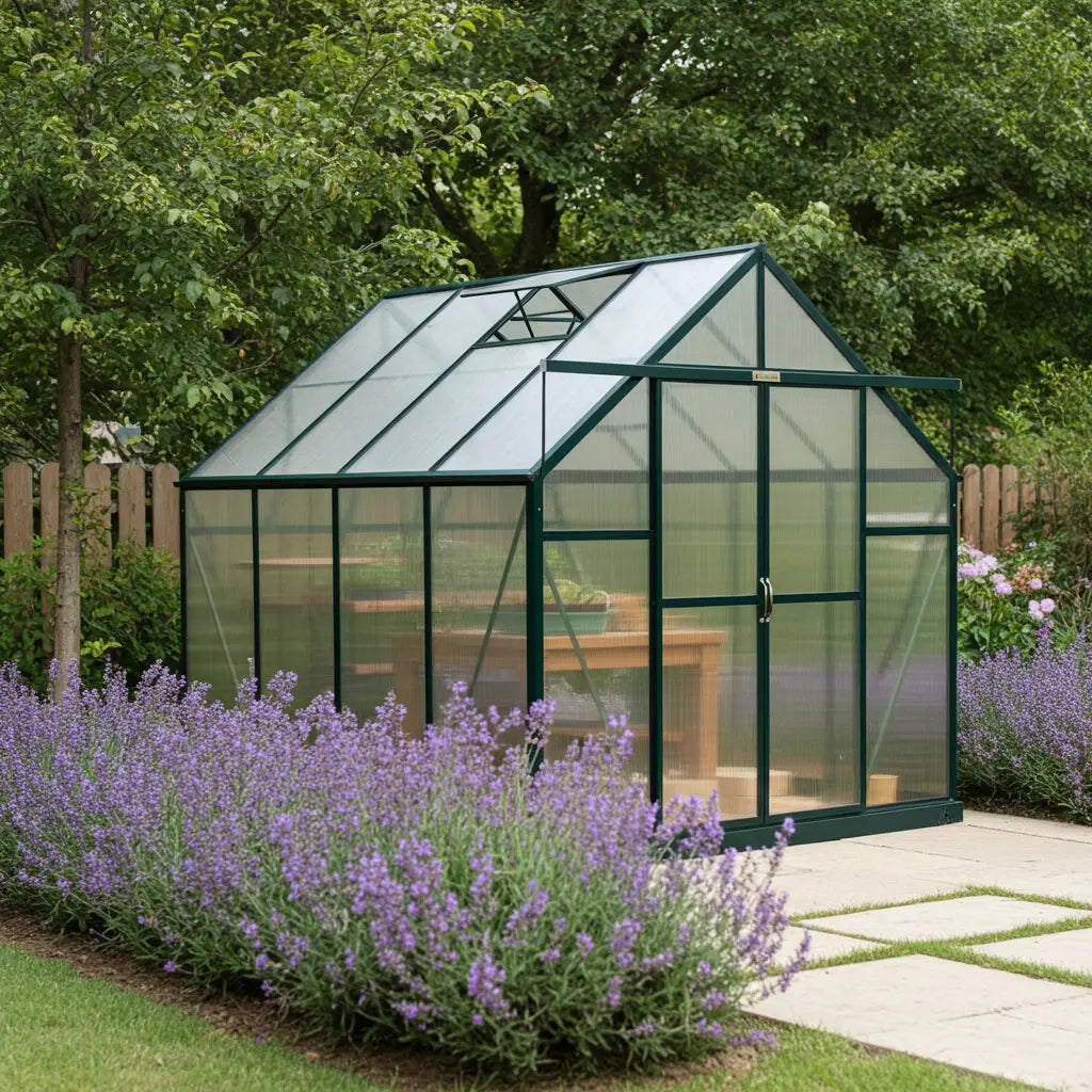 Grandio Ascent 8x8 Greenhouse Kit | 8-Ft Tall, Heavy-Duty Aluminum