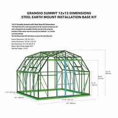 Grandio Summit 12x12 Grandio Greenhouses