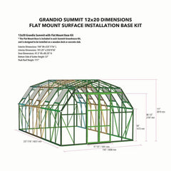 Grandio Summit 12x20 Grandio Greenhouses