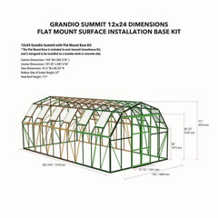 Grandio Summit 12x24 Grandio Greenhouses