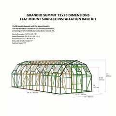 Grandio Summit 12x28 Grandio Greenhouses