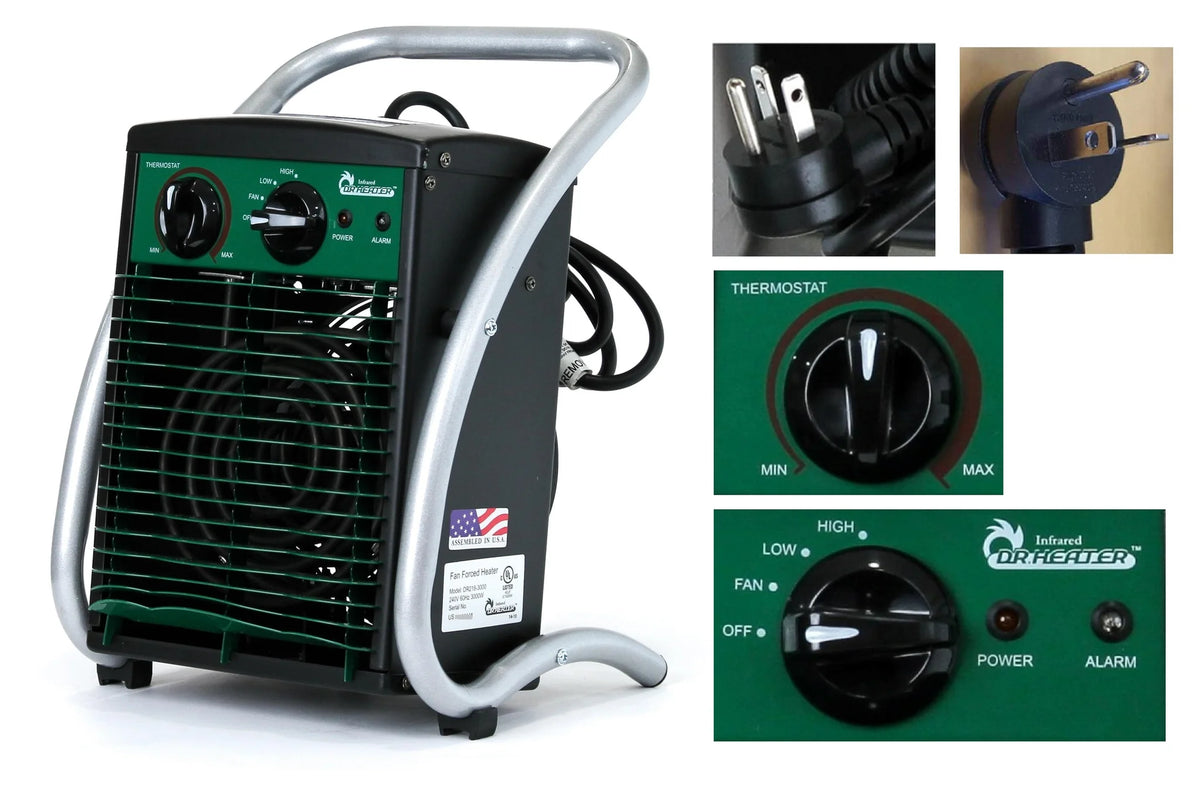 Dr. Infrared Heater 1500W / 5,200 BTU/hr Greenhouse Heater